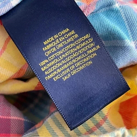 Polo by Ralph Lauren plaid  top - Picture 4 of 9